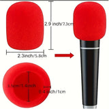 5 Piezas de Fundas de Espuma para Micrófono Universal, Pantalla Antiviento para Microfónicos Manuales