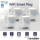 WGHUIS Enchufe Inteligente, Toma WiFi para Hogar Compatible con Alexa y Google Home, Control Remoto y Función de Temporizador, Solo 2.4GHz, App Cozylife