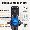 Kit de Podcasting Premium: Micrófono Condensador BM800, Tarjeta de Sonido V8 y Cambiador de Voz - Perfecto para Grabación de Alta Fidelidad, Canto, Streaming y Juegos, Paquete de Estudio Profesional, Audio Cristalino