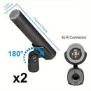 Kit de Micrófono Dinámico con Cable DEPUSHENG 7pcs - para Bajo/Tom/Snare/Hi-hat Cymbals, Soportes y Clips Roscados