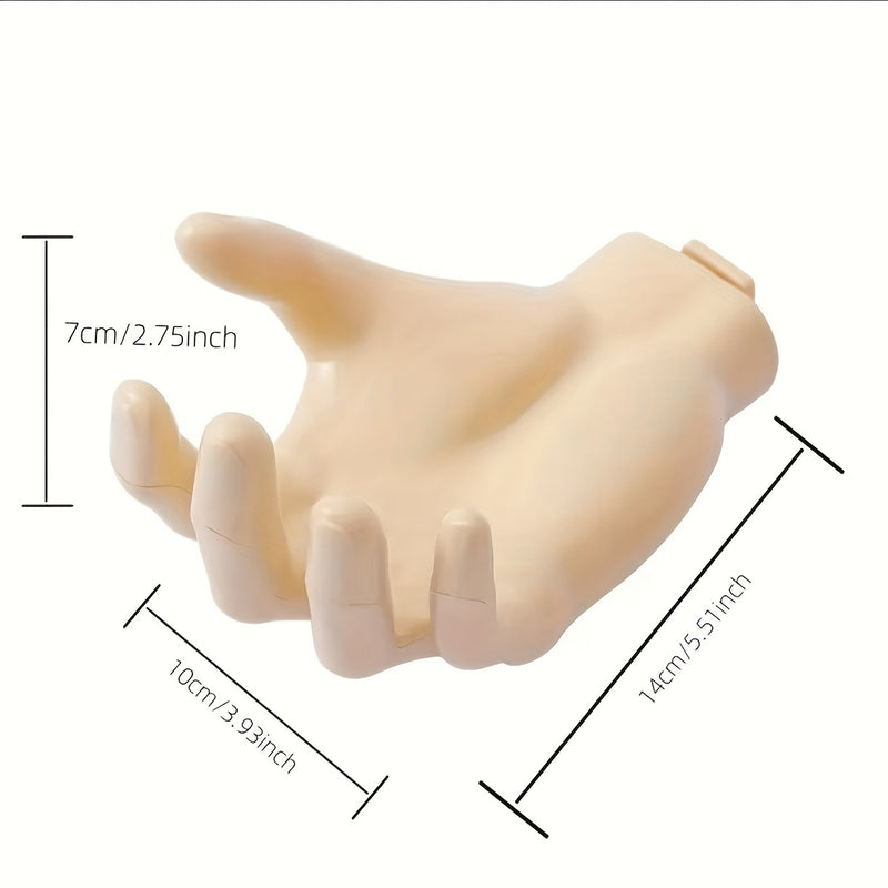 Gancho en forma de mano de 1 pieza, Gancho de Pared sin Perforaciones y Sin Rastro, Gancho Duradero para Llaves, Sombreros, Toallas, Artículos de Aseo, Gancho Autoadhesivo para la Casa para Objetos Varios, Organizador Doméstico para Baño, Dormitorio, Hog