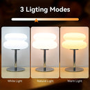 1 pieza de lámpara de mesa Macaron Hamburger - Luz ambiental con control de intensidad alimentada por USB con 3 modos de iluminación, luz blanca/natural/cálida, estilo Art Deco para sala de estar, dormitorio, oficina en casa - Ideal para mesitas de noche