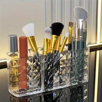 Organizador de Cosméticos Estiloso y de Gran Capacidad - Caja Multifuncional de Acrílico, Ideal para Tocadores, Gabinetes de Cocina y Escritorios - Regalo Perfecto para San Valentín, Navidad y Cumpleaños
