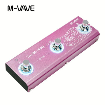 Pedal M-VAVE Tank Mini Multiefecto para Guitarra/Bajo con Soporte IR y OTG, Grabación Integrada, Cabina, Amp, Modulación, Retardo y Reverb