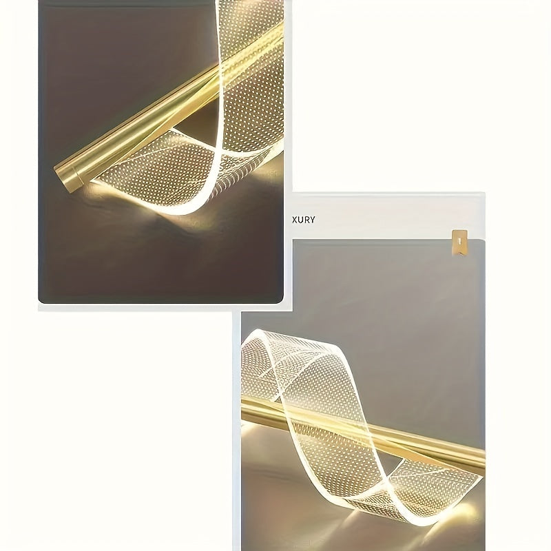 Lámpara de LED de montaje en pared metálica de altura ajustable - Incluye hardware de instalación, Fijación no desmontable, Cableado, 85V-265V, Sin batería, Fuente de luz incluida, Temperatura de luz ajustable de 3000-6000K, Ideal para dormitorio, sala d