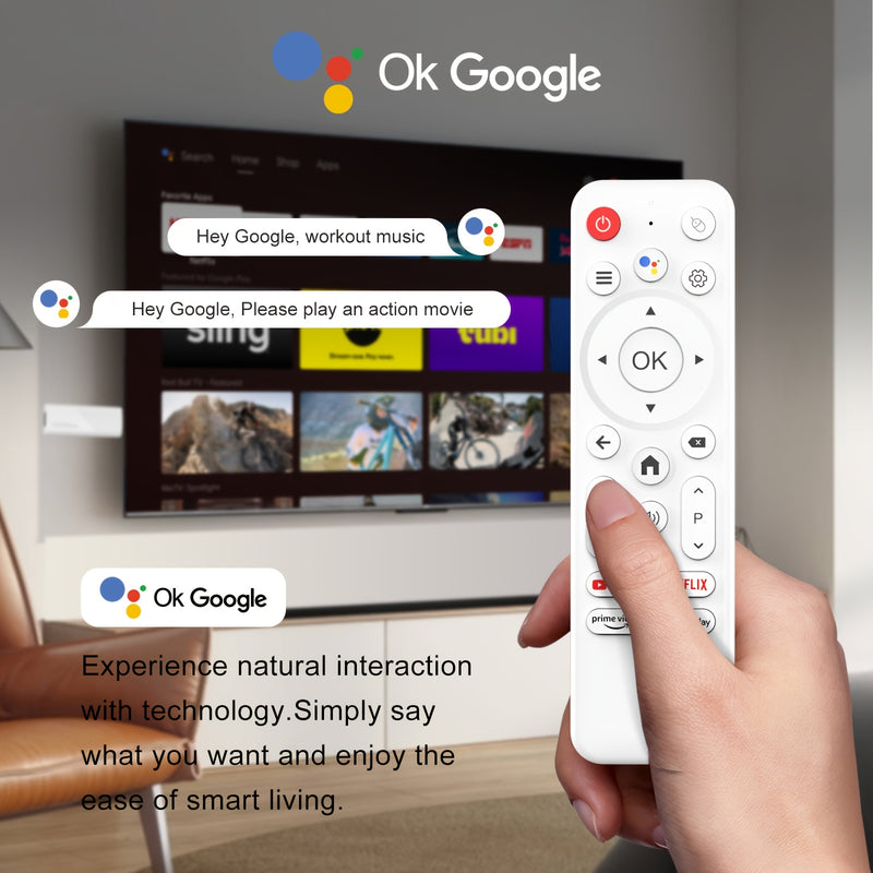 H96Max H313 TV Stick Android 4K - Wi-Fi 6, 2.4G y 5G, USB 2.0, sin batería, control remoto, resolución 4K, Android 14, sistema de entretenimiento, alimentación por USB