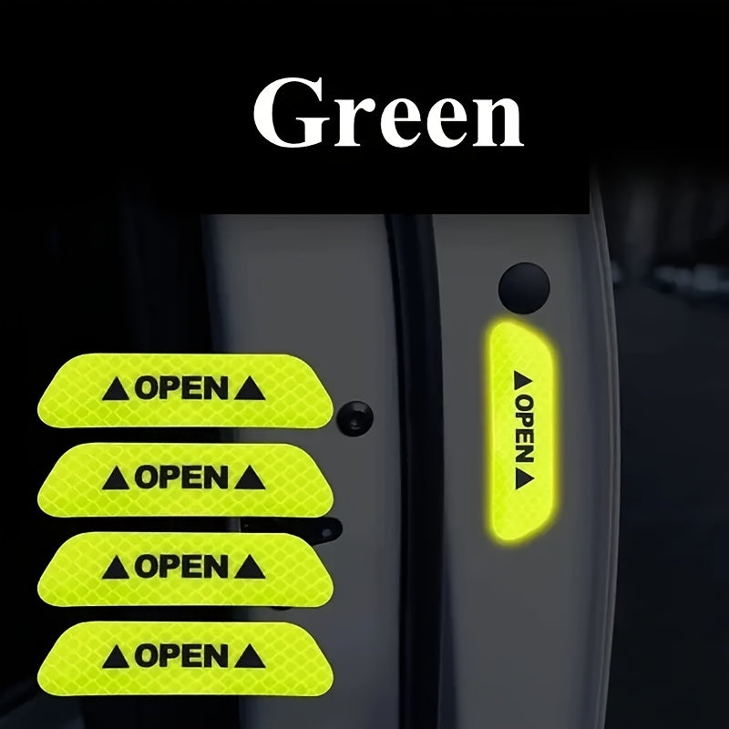 8 piezas de luces LED univer de bienvenida para puertas con pegatinas reflectantes de seguridad - Fácil instalación, aptas para sedanes, SUV, furgonetas, de larga duración y duraderas, accesorios LED univer para coches, día de San Valentín, Acción de Gra
