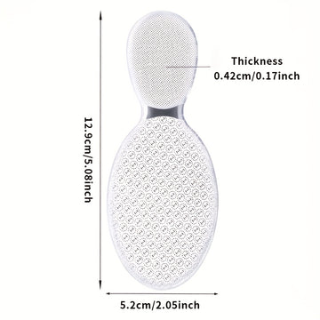 Lima de vidrio nano de doble cara - Herramienta profesional para pedicura, elimina piel muerta y callos, reutilizable y lavable para talones agrietados, pies suaves rápidamente en casa, cuidado de pies | Exfoliación suave | Acabado brillante, esenciales