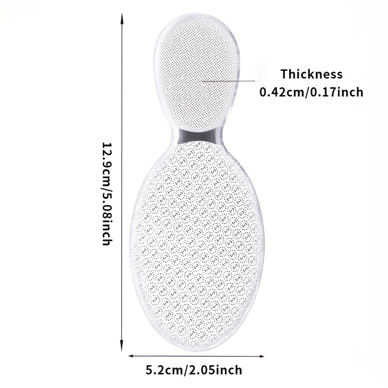 Lima de vidrio nano de doble cara - Herramienta profesional para pedicura, elimina piel muerta y callos, reutilizable y lavable para talones agrietados, pies suaves rápidamente en casa, cuidado de pies | Exfoliación suave | Acabado brillante, esenciales