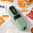 Selladora inalámbrica portátil con función de sellado para snacks, sellador automático multifuncional recargable por USB, succión y inflación externa para conservación a largo plazo. Diseño compacto fácil de usar, ideal para almacenar bocadillos, carne,