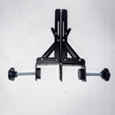 Extensión de escritorio de acero negro moderno - Extensor de escritorio de computadora plegable sin taladro con altura ajustable, sujeción sólida para hogar y oficina, extensión de escritorio, acabado metálico elegante, construcción duradera