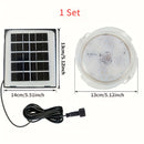 Luces Solares de Pared con 50 LEDs y Control Remoto - Instalación Fácil, Iluminación Automática al Anochecer para Porche, Jardín y Balcón