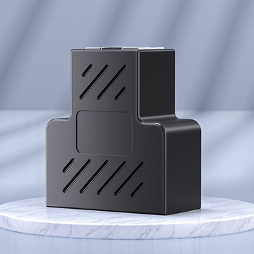 Divisor de red RJ45, conector de red de 2 vías, alimentado por USB, voltaje de funcionamiento ≤36V, extensión de cable de red, sin batería, para uso en hogar y oficina.