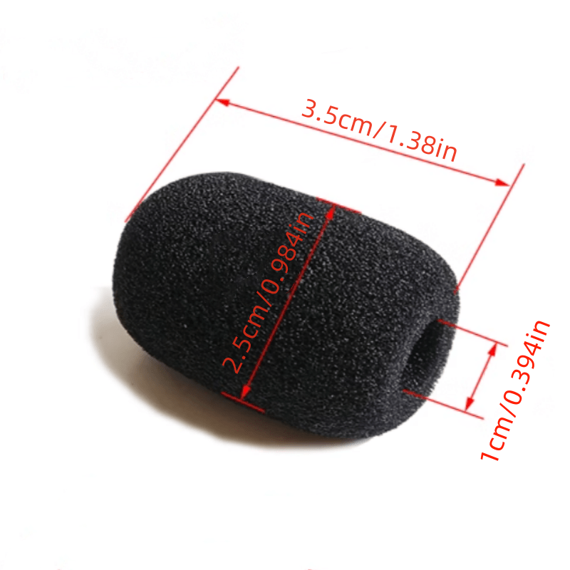 Conjunto de 5 Piezas de Protector Antiviento para Micrófono, Almohadilla de Espuma Suave para Cubrir el Micrófono, Esponja en Color Claro Beis