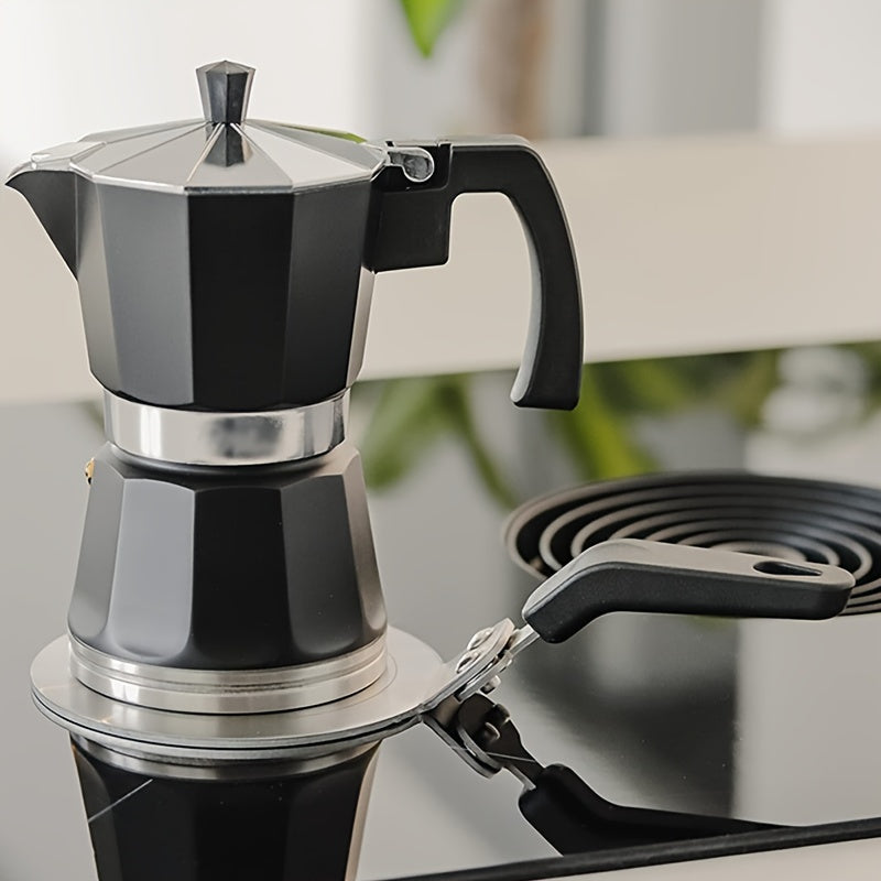 1 unidad, adaptador de inducción de 13 cm/5.12 pulgadas color mocha, compatible con cafeteras y utensilios de cocina en placas de inducción, fabricado en acero 107/250