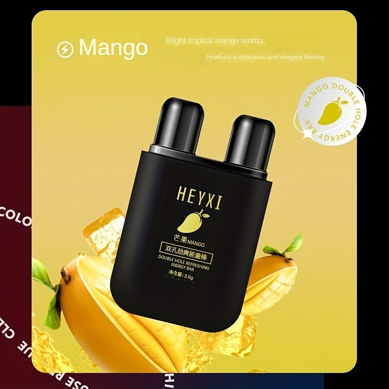 1pc Barra de Energía de Doble Orificio, Menta/Mango/Sandía/Limón Cuatro Sabores, Aspirador Nasal Refrescante, Palo Refrescante de Doble Orificio, Producto Antisueño y Antiexceso de Trabajo y Conducción, Electrodomésticos, Esenciales para Apartamentos