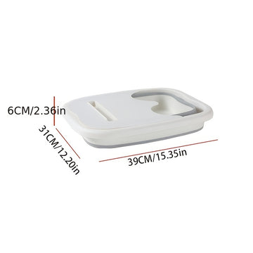 Bañera de Espuma Plegable 2025 con Tapa, Diseño Ahorrador de Espacio – Ideal para Uso en Casa y Viajes, Regalo Perfecto para Bodas, Graduaciones y Cumpleaños (1 Unidad)