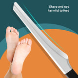 Tijeras de cuidado profesional para pies - Tijeras de pedicura y manicura de acero inoxidable de doble cara para la eliminación de, seco, ligero beige y pies encarnados - Herramienta exfoliante suave con kit de cuidado manual, no necesita energía, uso en