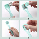 2 Piezas de Raspador y Recortador de Pies Resistente - Herramienta Manual para Pedicura con Agarre Antideslizante, Sin Electricidad/Batería - Para Hogar o Salón, Uñas Encarnadas (Beige Claro) - Regalo Ideal para Cuidado de Uñas, Esenciales de Pedicura, B