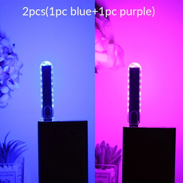 Luz Nocturna USB de 8LED - Lámpara de Lectura Portátil y Resistente al Óxido para Dormitorio y Viaje
