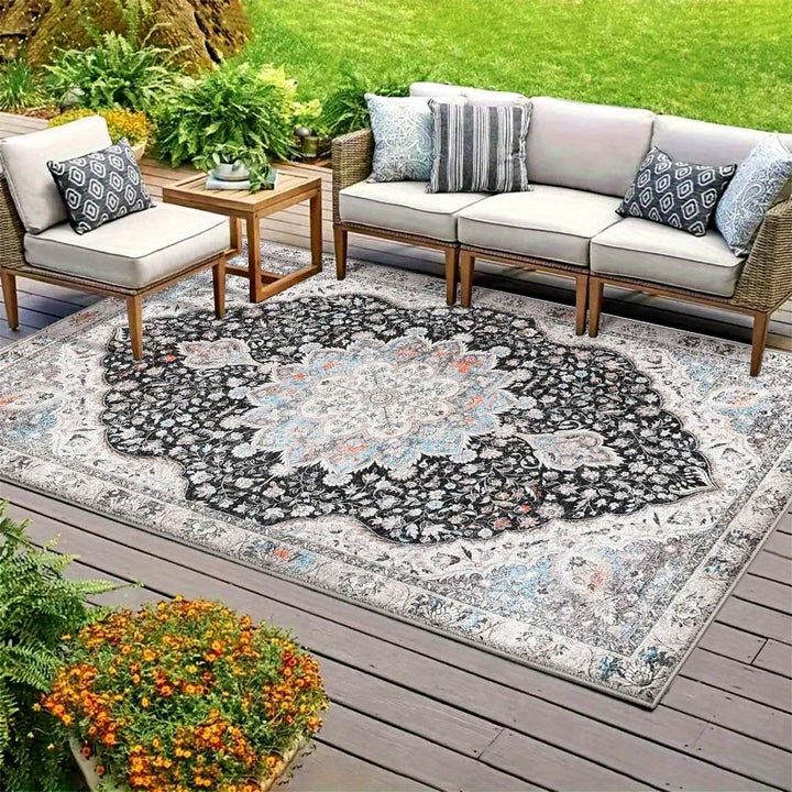 Alfombra de Terciopelo/851g/m² Moderna y Minimalista para Sala de Juegos, Suave y Fácil Cuidado en Crema Francesa - Estilo Lujo Ligero Premium, Antideslizante y Lavable a Máquina, Ideal para Camping al Aire Libre con Patrón Grande y Base Antideslizante