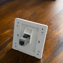 5 piezas de adaptadores de red Ethernet Cat.6 RJ45 con carcasa metálica - Tecnología Powerline, compatible con Alexa, no requiere baterías para conexión a Internet cableada en el hogar/escritorio, conexión de red, acabado metálico elegante, carcasa metál
