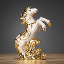 Elegante Figura de Caballo de Cerámica - Perfecta para Decoración de Hogar y Oficina, Regalo Ideal para Cumpleaños y Ocasiones Especiales