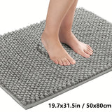 Alfombra De Baño Ultra Absorbente Y Gruesa, Antideslizante, Suave Poliéster Con Base De Material PVC Para Decoración Del Hogar, Ideal Para Cocina Y Comedor