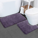Juego de 2 alfombrillas de baño ultra absorbentes, alfombrillas antideslizantes, alfombrillas de baño premium súper suaves y cómodas, aptas para bañeras, duchas, accesorios de baño, juego de decoración de baño, decoraciones navideñas.