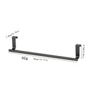 1 pza. Barral de acero inoxidable para toalla, toallero colgante para puerta de baño, accesorios para baño, colgador de paños sin perforaciones para la puerta del gabinete, barra para toalla individual en la parte posterior de la puerta del armario