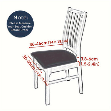 Juego de 1, 4 o 6 fundas elásticas para cojines de silla, ideales para salas, taburetes y decoración del hogar