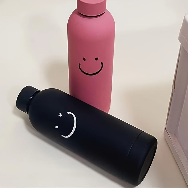 Botella de agua de acero inoxidable con tapa segura, 1 unidad, lavado a mano, reutilizable y multifuncional para hombres, mujeres, estudiantes y oficina, portátil para viajes y uso en vehículos, termo aislante no eléctrico
