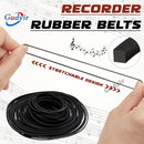 Correas de Goma para Grabadora, Correa Cuadrada de Goma para Reparación y Mantenimiento de Grabadoras de Casete 40-135mm (30pcs/50pcs)