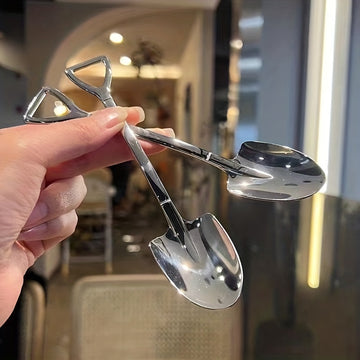 Conjunto de 1/4 piezas de cucharas de acero inoxidable de alto nivel estético, cuchara pala, cuchara para postres, cuchara para frutas, cuchara para té helado, cuchara para mezclar café, cuchara para mermelada, cuchara para helados, cuchara para ensalada