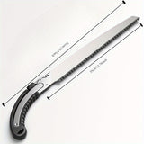 Sierra de poda manual de metal de alta resistencia con cambio de cuchilla con llave - Sierra de mano para jardín, tala y poda de árboles frutales - Cuchillas intercambiables, no necesita electricidad