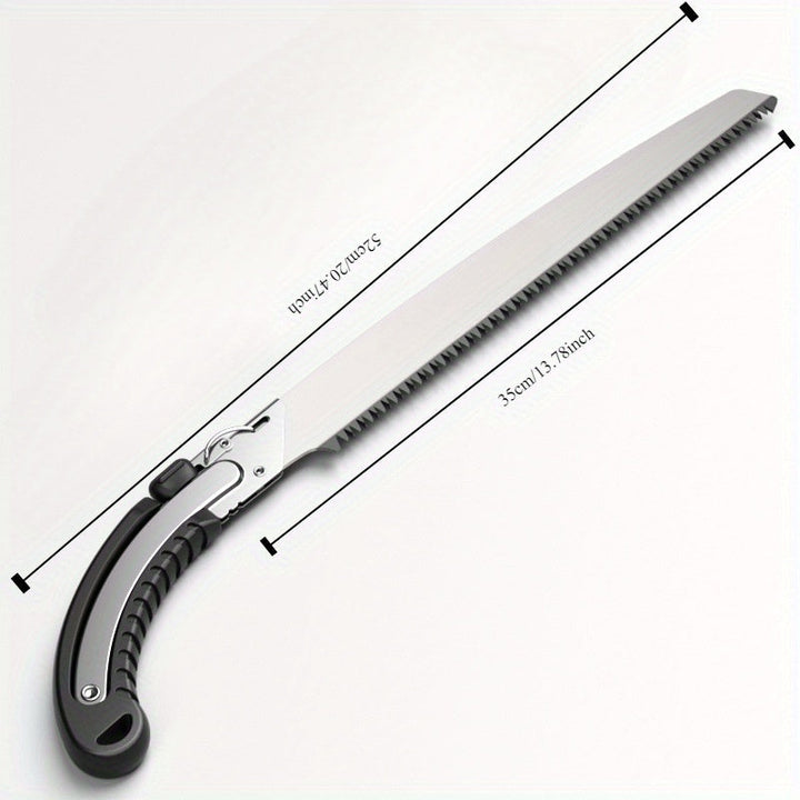 Sierra de poda manual de metal de alta resistencia con cambio de cuchilla con llave - Sierra de mano para jardín, tala y poda de árboles frutales - Cuchillas intercambiables, no necesita electricidad