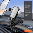 [Soporte Teléfono Auto Ajustable 360] Soporte de Teléfono para Auto Ajustable 360 Grados - Soporte de Teléfono para Tablero de Auto con Clip de Silicona Antideslizante [Estabilidad Multiángulo] Apto para Todos los Smartphones