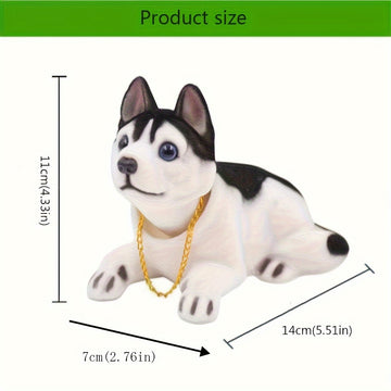 Adorno para Tablero de Coche - Perrito Bobblehead Lindo, Figura Creativa de Resina para Accesorios del Interior del Vehículo