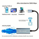 Adaptador de Ethernet USB-C Microweak 1000Mbps con puerto RJ45, compatible con MacBook Pro, iPad Pro, Dell XPS y más