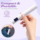 Lámpara de uñas LED mini portátil, secador de gel de uñas de secado rápido, herramienta de manicura de mano con batería de litio recargable, carga USB, sin formaldehído - Ideal para uso en casa y salón, herramienta de arte de uñas de salón|Polish de uñas