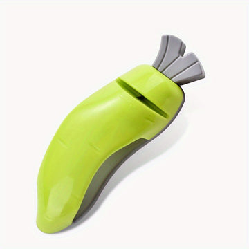 1pc Afilador Manual en Forma de Plátano - Herramienta Portátil Mini para Cocina con Superficies Abrasivas Doble Grano, Sin Necesidad de Batería para Uso Doméstico y Exterior, Diseño Compacto para Cuchillos & Herramientas, Accesorios Culinarios Divertidos