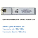 Módulo de cobre SFP de 1 Gb con conectividad RJ45 de 1000 Mbps, 10/100/1000Base-T, transceptor SFP-T intercambiable con calor para intercambios Cisco/Huawei/H3C/Ruijie/Intel, convertidores de medios de fibra, routers y firewalls - Solución de red de alta