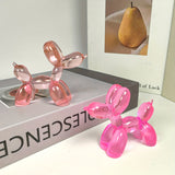 Adorable Estatua de Perro Globo para Pastel de Cumpleaños y Decoración del Hogar - Perfecta para Sala de Estar, Estantería, Mueble de TV, Centro de Escritorio de Oficina, Adecuada para Navidad, Día de San Valentín, Año Nuevo