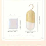 Agente de Secado Colgante para Armario de Habitación, Caja Deshumidificadora para el Hogar, Bolsa de Absorción de Humedad Reciclable para Dormitorios, Artefacto Anti-moho y Anti-humedad, Alternativa al Secador de Ropa | Deshumidificador Cilíndrico | Cons