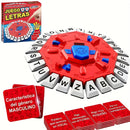 Juego de tablero de letras en español, un juego interactivo de ritmo rápido, juguete educativo con cartas de letras, adecuado para la interacción familiar, el desarrollo de equipos, juegos multijugador al aire libre, el regalo perfecto.