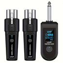 Transmisor y receptor sin varillas con adaptador UHF XLR, carga USB-C, compatible para micrófonos dinámicos y de condensador en producción musical, mezcladora de guitarra y sistemas PA