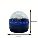 1 pieza de luz de proyección giratoria Aurora, luz nocturna de ambiente para dormitorio, regalo de Halloween y Navidad, lámpara de atmósfera disco alimentada por USB