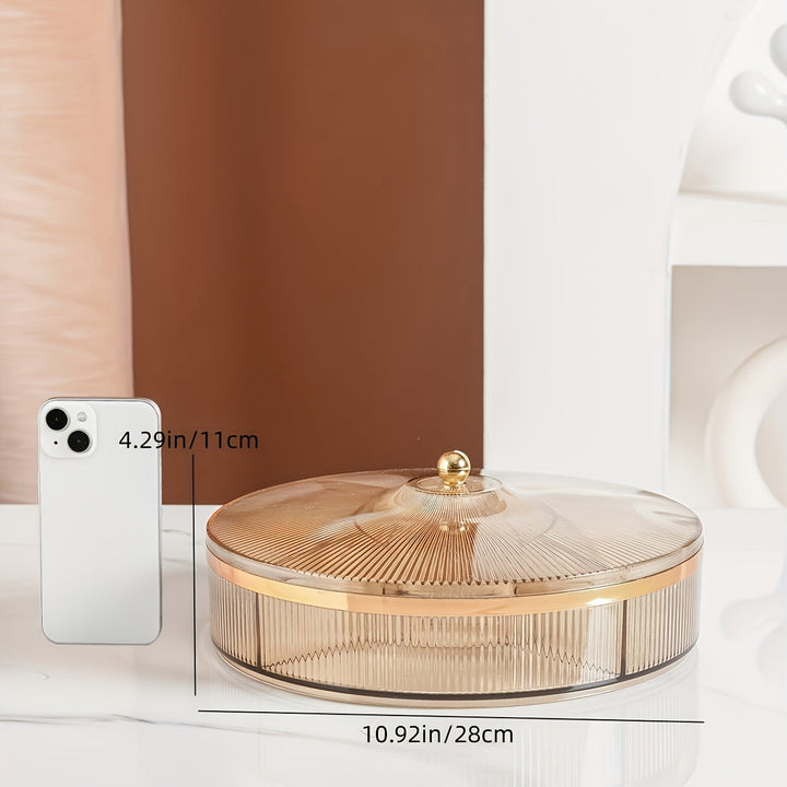 Tarro de Dulces de 10.92 Pulgadas con Tapa - Ideal para Snacks, Frutas y Decoración del Hogar | Recipiente Duradero de Gran Capacidad, Perfecto para Fiestas y Celebraciones, Adecuado para Halloween y Navidad