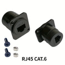 5 Piezas Adaptador RJ45 CAT6 Ethernet - Tipo D Macho a Macho con Tornillos y Tuercas, Par trenzado blindado para Red Doméstica/Oficina, Compatible con Gigabit Ethernet