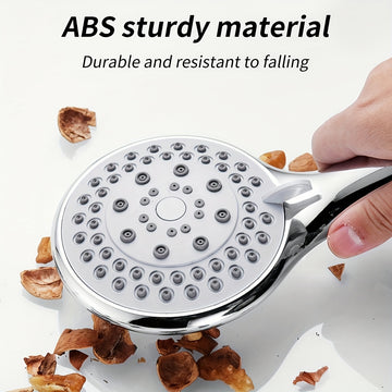 Cabezal De Ducha Portátil Con Un Gran Orificio De Salida De Agua, Con Soporte Y Manguera, 5 Modos De Salida De Agua Ajustable, Boquilla De Ducha Para Baño, Rociador De Ducha, Accesorios De Baño, Hardware De Baño